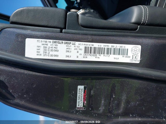 Jeep Grand Cherokee Overland 2014 1C4RJFCMXEC452355 Image 9