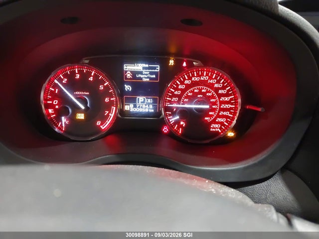 30098891 :رقم المزاد ، JF1VA1A67F8807658 vin ، 2015 Subaru Wrx مزاد بيع