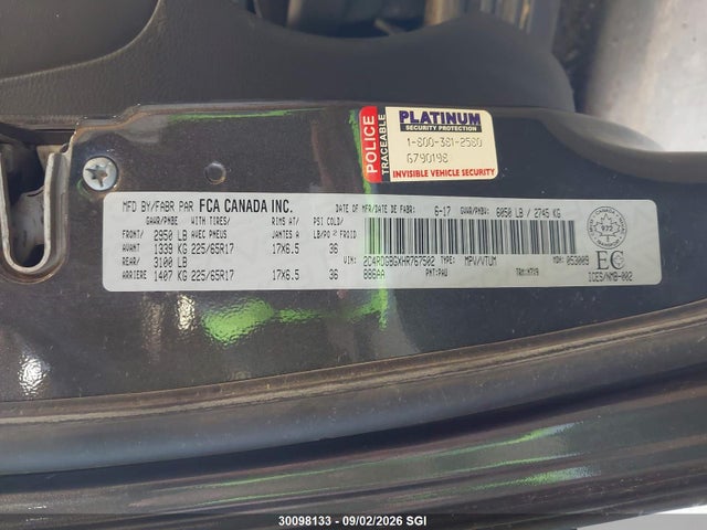 Dodge Grand Caravan Se 2017 2C4RDGBGXHR767502 Image 9