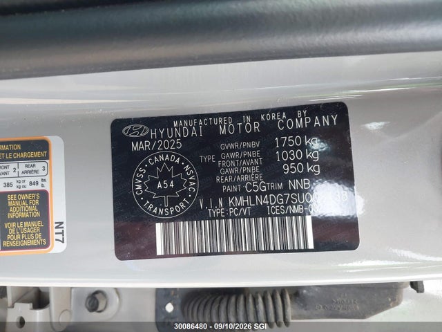 Hyundai Elantra Luxury 2025 KMHLN4DG7SU008438 Image 9