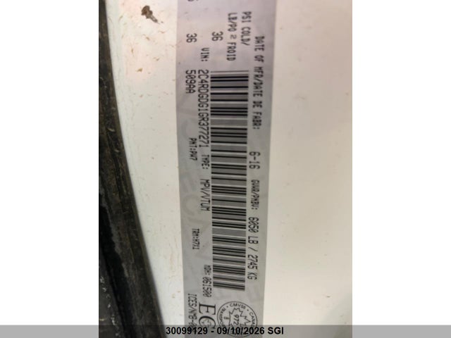 2C4RDGDG1GR377271 Dodge Grand Caravan Crew