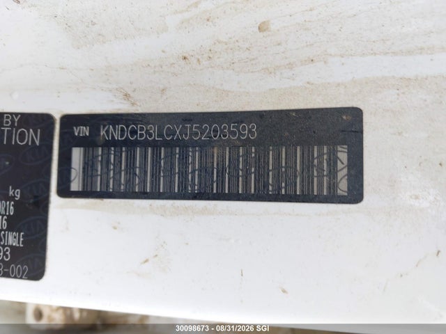 Aukcja sprzedaży 2018 Kia Niro Fe/lx, vin: KNDCB3LCXJ5203593, numer aukcji: 30098673