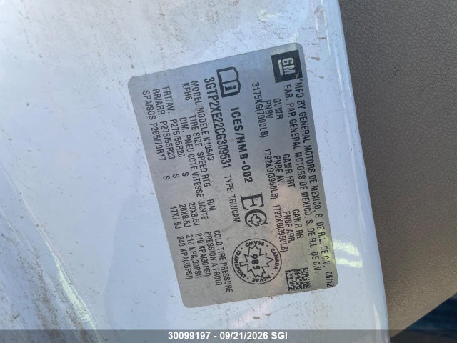 30099197 :رقم المزاد ، 3GTRKXE22AG253094 vin ، 2010 Gmc Sierra K1500 Denali مزاد بيع