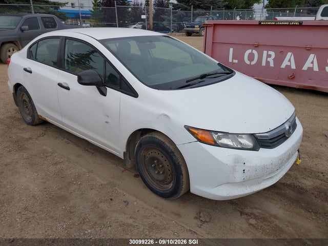 2012 Honda Civic Dx მანქანა იყიდება აუქციონზე, vin: 2HGFB2E26CH002511, აუქციონის ნომერი: 30099226