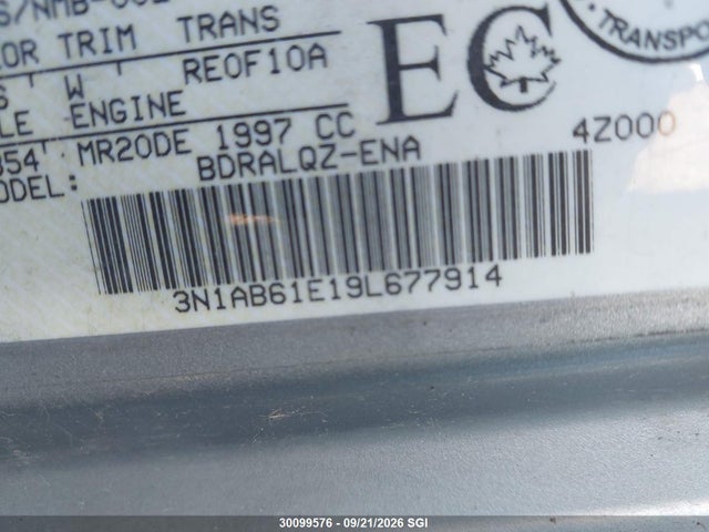Продажа на аукционе авто 2009 Nissan Sentra 2.0/2.0s/2.0sl, vin: 3N1AB61E19L677914, номер лота: 30099576