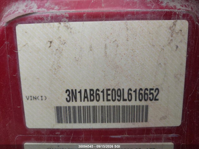 Aukcja sprzedaży 2009 Nissan Sentra 2.0/2.0s/2.0sl, vin: 3N1AB61E09L616652, numer aukcji: 30094545