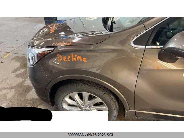 Aukcja sprzedaży 2017 Buick Envision Premium, vin: LRBFXESX2HD124724, numer aukcji: 30099636