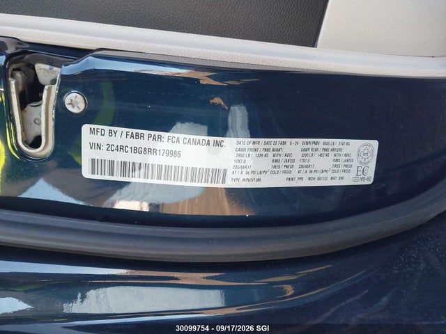 2C4RC1BG8RR179986 Chrysler Pacifica Touring L