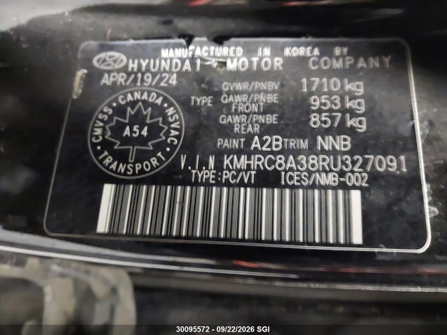 Продаж на аукціоні авто 2024 Hyundai Venue Preferred, vin: KMHRC8A38RU327091, номер лоту: 30095572