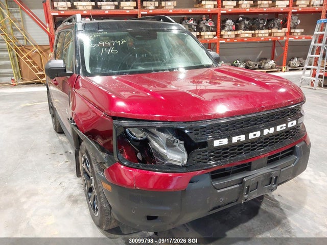 Продаж на аукціоні авто 2025 Ford Bronco Sport Outer Banks, vin: 3FMCR9CN8SRE13149, номер лоту: 30099798