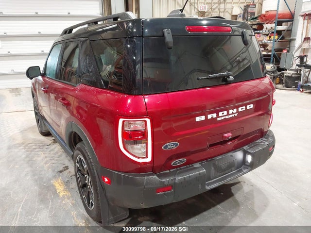 2025 Ford Bronco Sport Outer Banks მანქანა იყიდება აუქციონზე, vin: 3FMCR9CN8SRE13149, აუქციონის ნომერი: 30099798