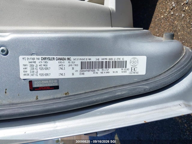 2008 Dodge Grand Caravan Sxt მანქანა იყიდება აუქციონზე, vin: 2D8HN44PX8R745666, აუქციონის ნომერი: 30099820