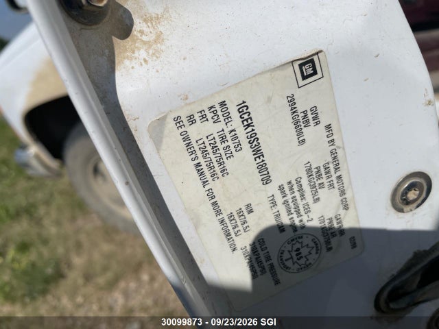 Продаж на аукціоні авто 1998 Chevrolet Gmt-400 K1500, vin: 1GCEK19S3WE180709, номер лоту: 30099873
