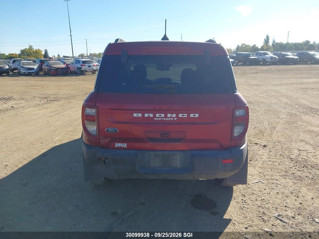 30099938 :رقم المزاد ، 3FMCR9BN6SRF32657 vin ، 2025 Ford Bronco Sport Big Bend مزاد بيع