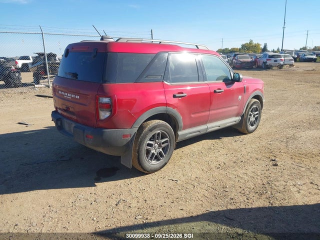 30099938 :رقم المزاد ، 3FMCR9BN6SRF32657 vin ، 2025 Ford Bronco Sport Big Bend مزاد بيع