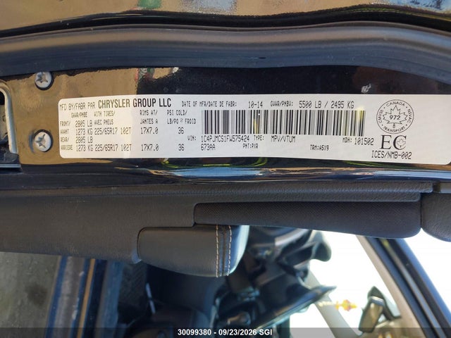 Продажа на аукционе авто 2015 Jeep Cherokee Latitude, vin: 1C4PJMCS1FW575424, номер лота: 30099380