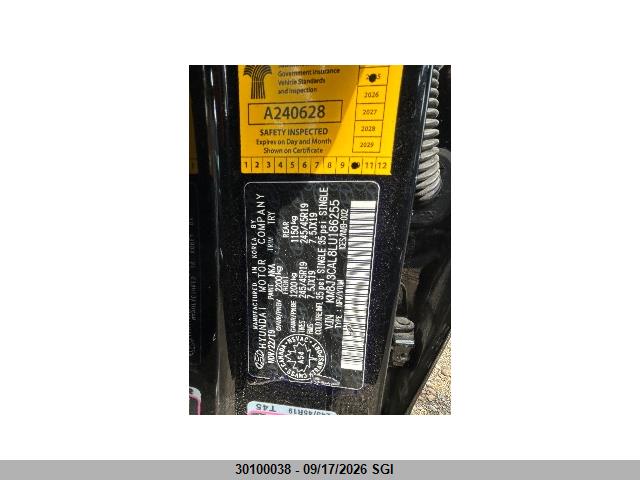 KM8J3CAL8LU186255 Hyundai Tucson Limited/sel/sport/ultimate/value