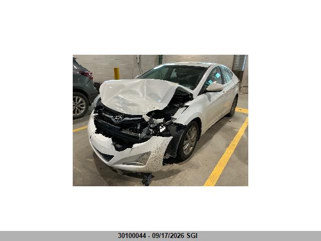 30100044 :رقم المزاد ، 5NPDH4AE3EH466477 vin ، 2014 Hyundai Elantra Se/sport/limited مزاد بيع