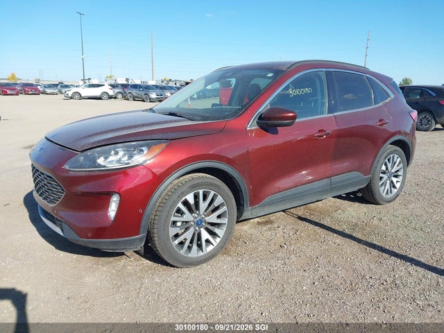 30100180 :رقم المزاد ، 1FMCU9DZ9MUA41168 vin ، 2021 Ford Escape Titanium مزاد بيع