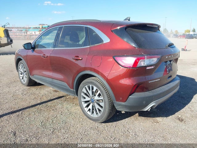 30100180 :رقم المزاد ، 1FMCU9DZ9MUA41168 vin ، 2021 Ford Escape Titanium مزاد بيع