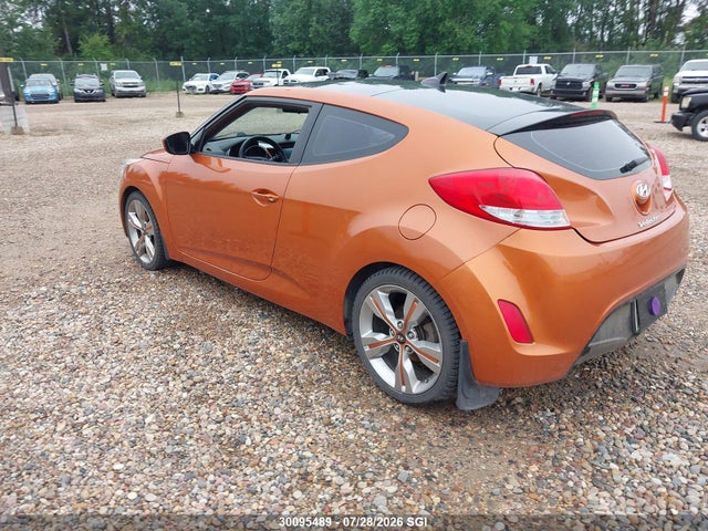 2012 Hyundai Veloster Tech მანქანა იყიდება აუქციონზე, vin: KMHTC6AD7CU082911, აუქციონის ნომერი: 30095489