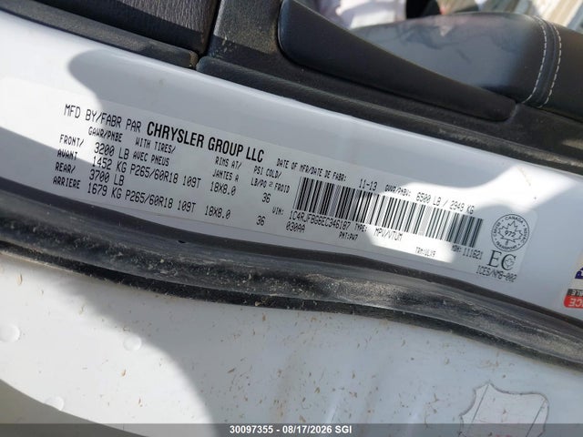 Aukcja sprzedaży 2014 Jeep Grand Cherokee Limited, vin: 1C4RJFBG6EC346187, numer aukcji: 30097355