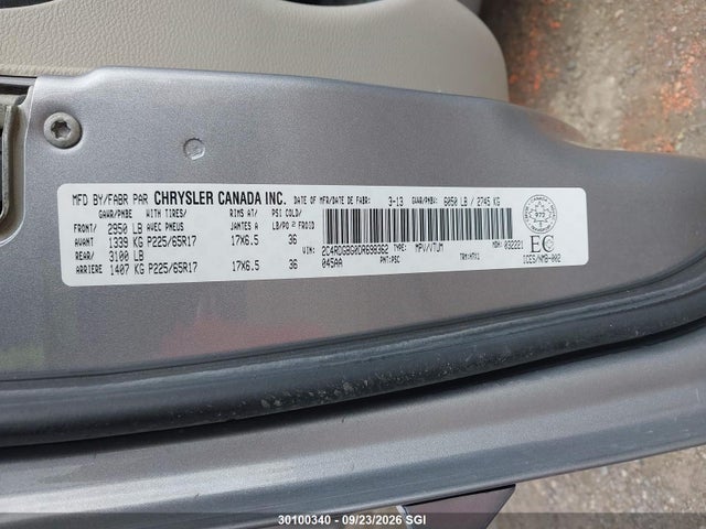 2013 Dodge Grand Caravan Se მანქანა იყიდება აუქციონზე, vin: 2C4RDGBG0DR698362, აუქციონის ნომერი: 30100340