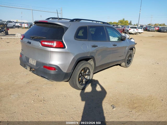 2016 Jeep Cherokee Sport მანქანა იყიდება აუქციონზე, vin: 1C4PJMAS3GW298697, აუქციონის ნომერი: 30099574
