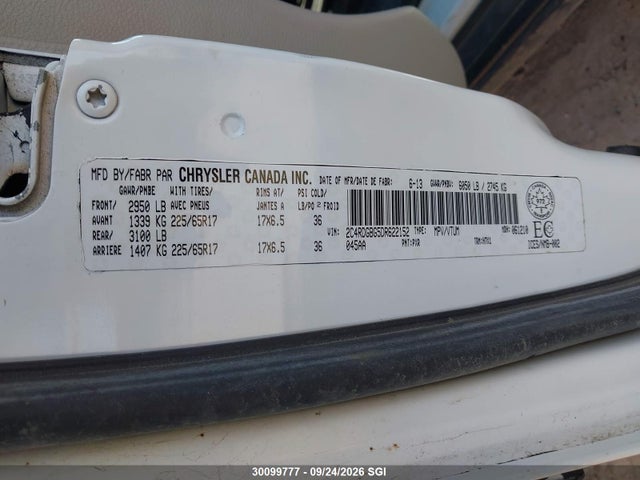Продаж на аукціоні авто 2013 Dodge Grand Caravan Se, vin: 2C4RDGBG5DR622152, номер лоту: 30099777