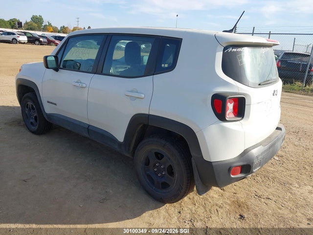 Продаж на аукціоні авто 2016 Jeep Renegade Sport, vin: ZACCJBAT1GPE24760, номер лоту: 30100349