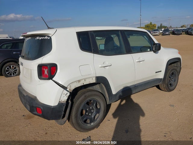 Продаж на аукціоні авто 2016 Jeep Renegade Sport, vin: ZACCJBAT1GPE24760, номер лоту: 30100349