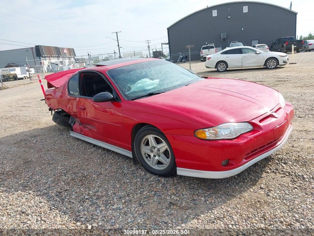 2003 Chevrolet Monte Carlo Ss მანქანა იყიდება აუქციონზე, vin: 2G1WX12K539438350, აუქციონის ნომერი: 30098197