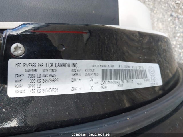 Aukcja sprzedaży 2019 Chrysler Pacifica Limited, vin: 2C4RC1GGXKR702410, numer aukcji: 30100436