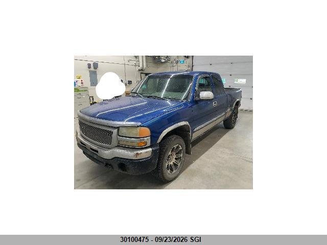 2004 Gmc New Sierra K1500 მანქანა იყიდება აუქციონზე, vin: 2GTEK19T741340047, აუქციონის ნომერი: 30100475