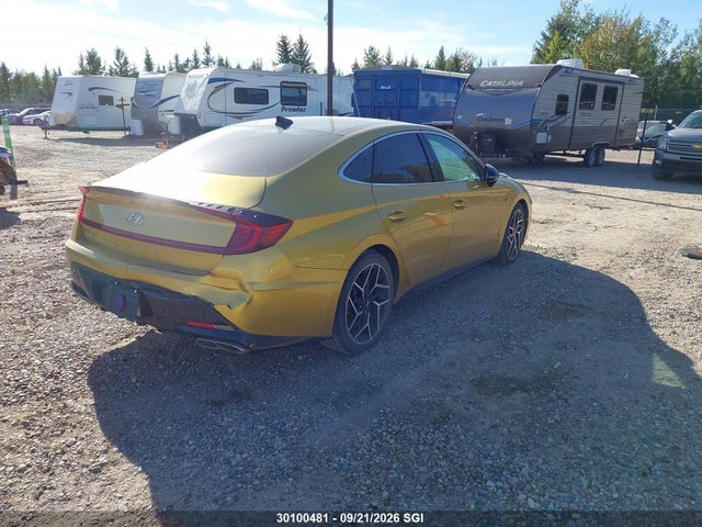 2021 Hyundai Sonata N Line მანქანა იყიდება აუქციონზე, vin: 5NPEK4JC4MH112423, აუქციონის ნომერი: 30100481