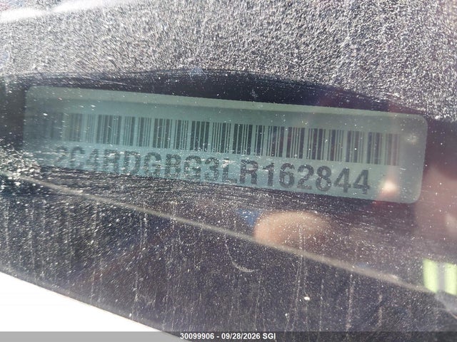 2020 Dodge Grand Caravan Se მანქანა იყიდება აუქციონზე, vin: 2C4RDGBG3LR162844, აუქციონის ნომერი: 30099906
