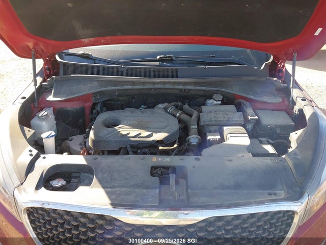 30100400 :رقم المزاد ، 5XYPGDA12HG330415 vin ، 2017 Kia Sorento Lx/l مزاد بيع