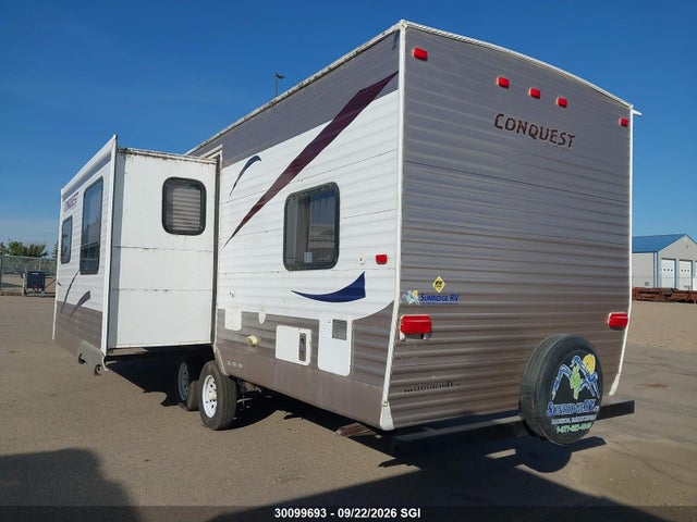 2013 Gulf Stream Trailer 279qbl Conquest მანქანა იყიდება აუქციონზე, vin: 1NL1GTM2XD1109959, აუქციონის ნომერი: 30099693