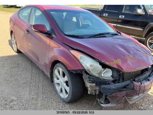Auction sale of the 2011 Hyundai Elantra Gls/limited, vin: 5NPDH4AE9BH012696, lot number: 30100565