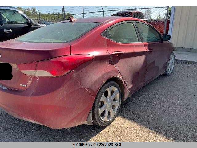Продаж на аукціоні авто 2011 Hyundai Elantra Gls/limited, vin: 5NPDH4AE9BH012696, номер лоту: 30100565