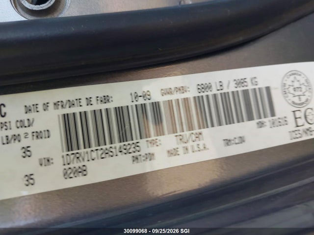 30099068 :رقم المزاد ، 1D7RV1CT2AS149235 vin ، 2010 Dodge Ram 1500 مزاد بيع