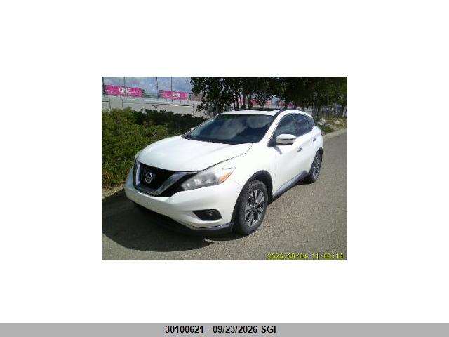 Aukcja sprzedaży 2016 Nissan Murano S/sl/sv/platinum, vin: 5N1AZ2MH9GN101035, numer aukcji: 30100621