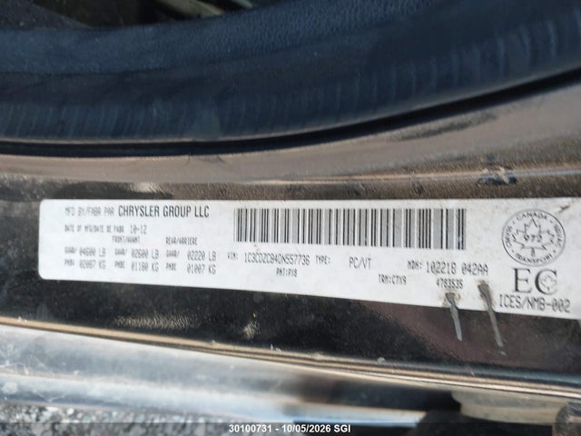Продажа на аукционе авто 2013 Dodge Avenger Sxt, vin: 1C3CDZCB4DN557736, номер лота: 30100731