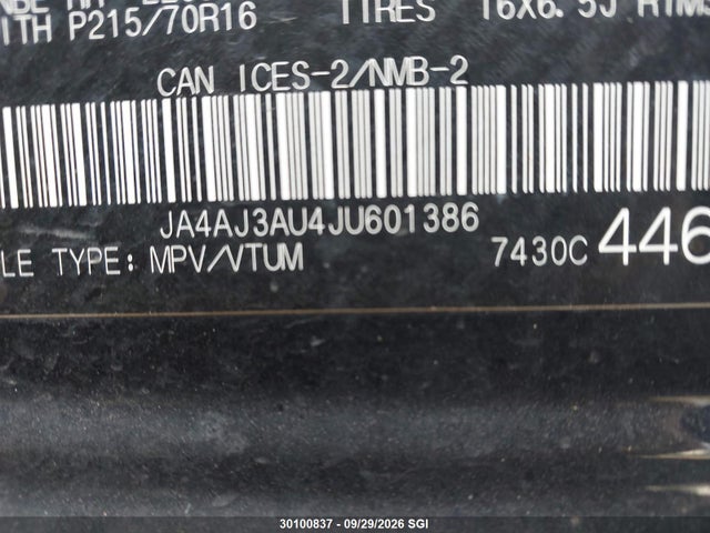 Mitsubishi RVR SE 2018 JA4AJ3AU4JU601386 Image 9