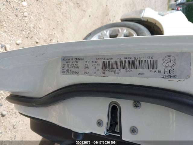 Aukcja sprzedaży 2016 Ram 1500 Laramie, vin: 1C6RR7NMXGS328890, numer aukcji: 30092673