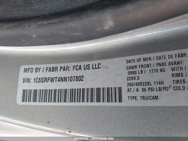 RAM 1500 Sport 2022 1C6SRFWT4NN107802 Image 9