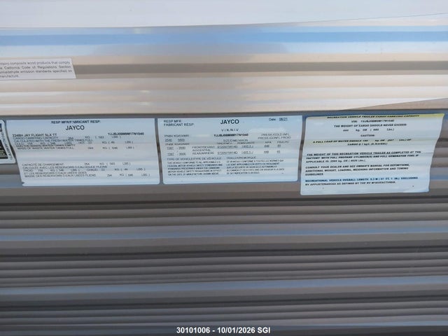 Jayco Jay Flight 2021 1UJBJ0BM9M17N1040 Image 9