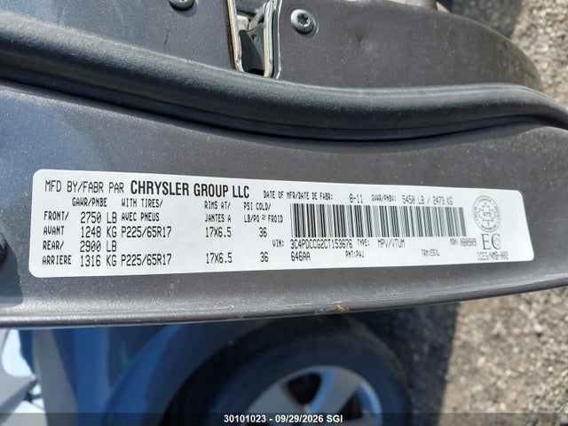 Продажа на аукционе авто 2012 Dodge Journey Sxt, vin: 3C4PDCCG2CT153676, номер лота: 30101023