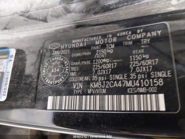 Hyundai TUCSON SE 2021 KM8J2CA47MU410158 Image 9