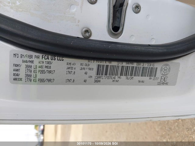 RAM 1500 Slt 2015 1C6RR7LT1FS576146 Image 9